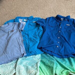 Blue Multi-Shirt Lot - Light to Royal Blue